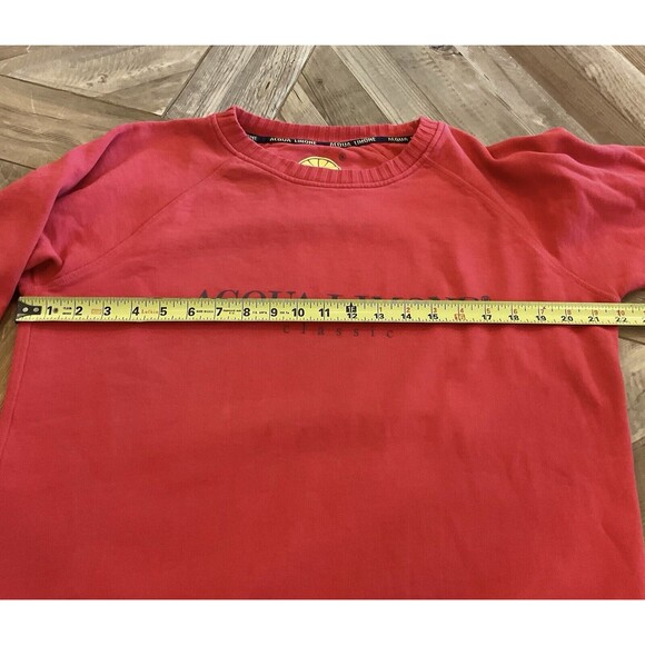 Acqua Limone College Classic Vintage Look Red Sweatshirt Size Medium - Picture 9 of 9
